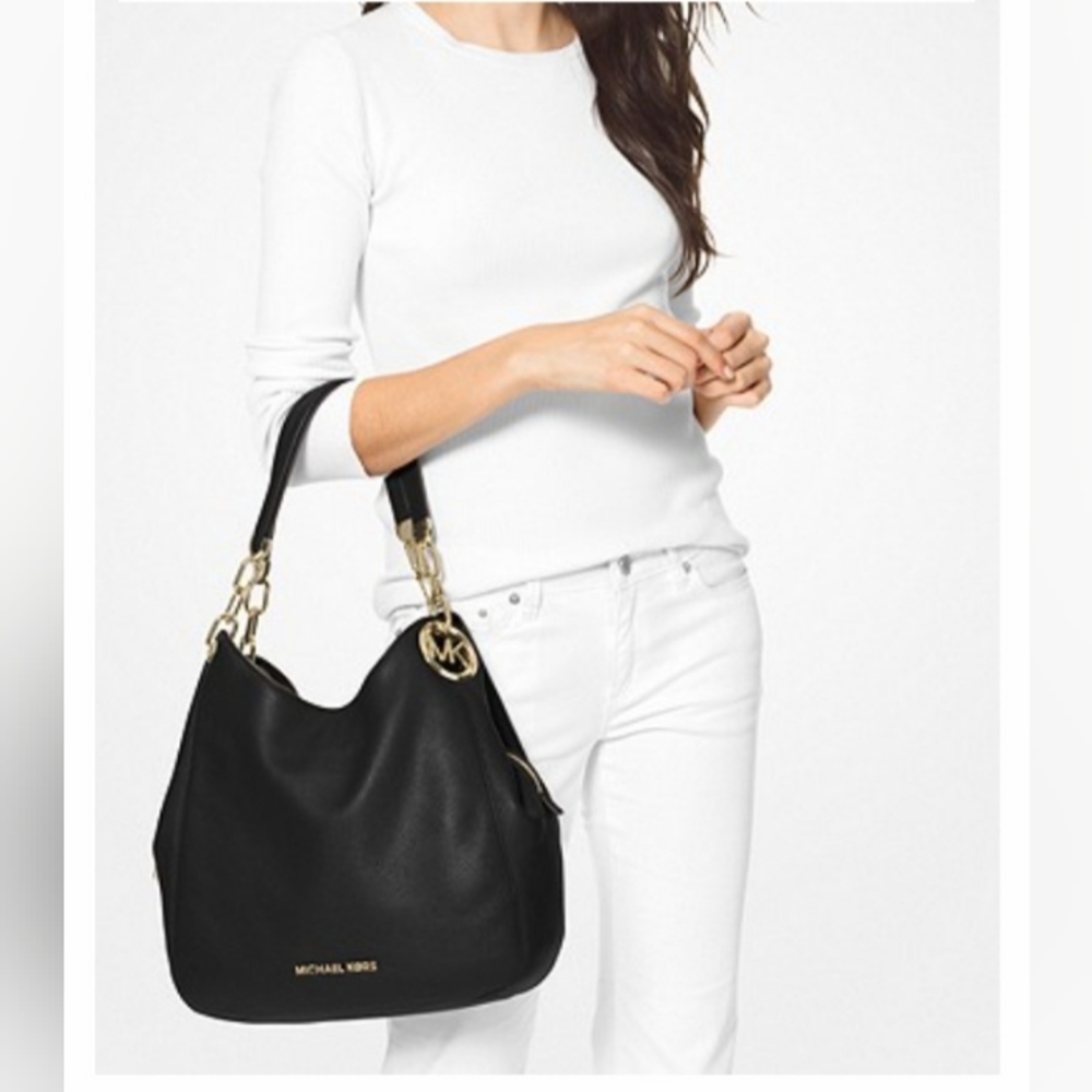 MICHAEL KORS LILLIE PEBBLED LEATHER SHOULDER BAG ✨️